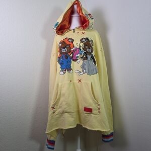 Freshjive Love Kills Hoodie 4XB Big &Tall Graphic Bears Chucky Bride Horror Rare